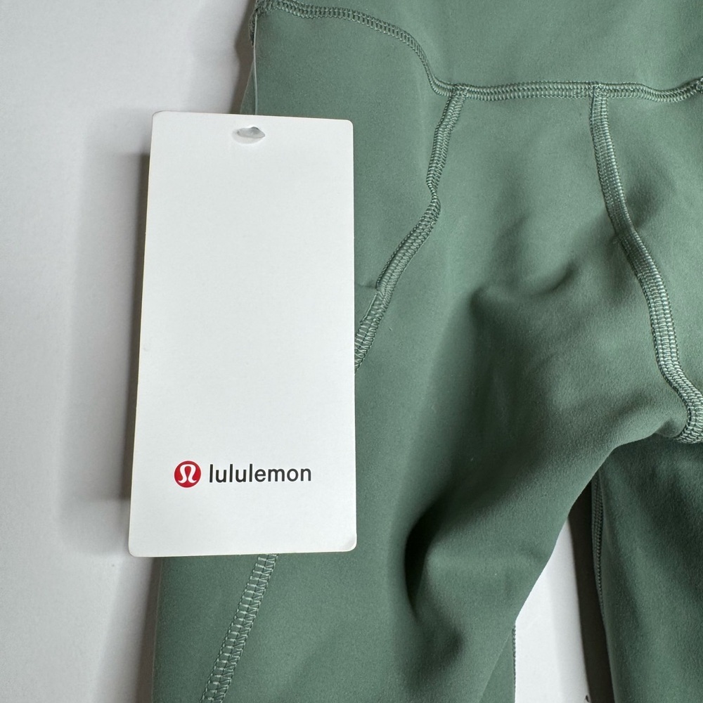 NWT Lululemon Wunder Train High-Rise Tight with Pockets 25" Grey Eucalyptus 0 - Picture 10 of 13